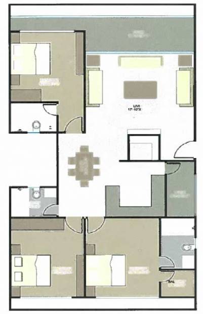 Opulence Marion Residency (3BHK+3T (1,532 sq ft) 1532 sq ft)