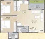 Dhani Gauved Residency (2BHK+2T (526.36 sq ft) 526.36 sq ft)