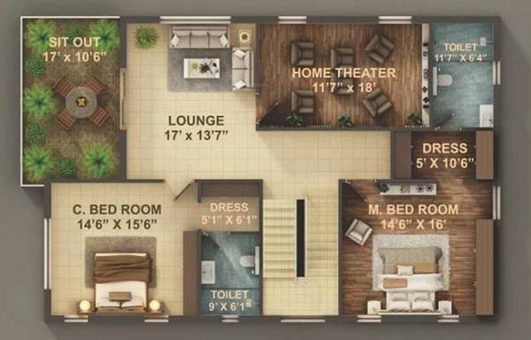  royal-village Floor Plan First Floor Plan