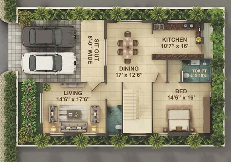  royal village Floor Plan Ground Floor Plan