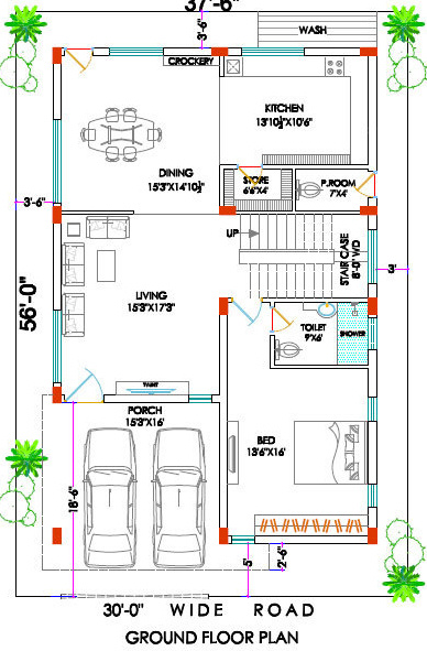  royal village Floor Plan Ground Floor Plan