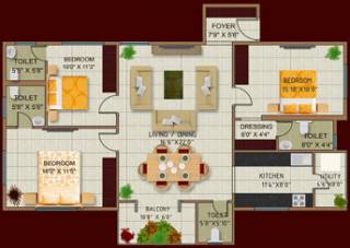 MRK Construction Aparrna (3BHK+4T (1,357 sq ft) 1357 sq ft)