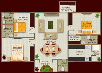 MRK Construction Aparrna (3BHK+4T (1,357 sq ft) 1357 sq ft)