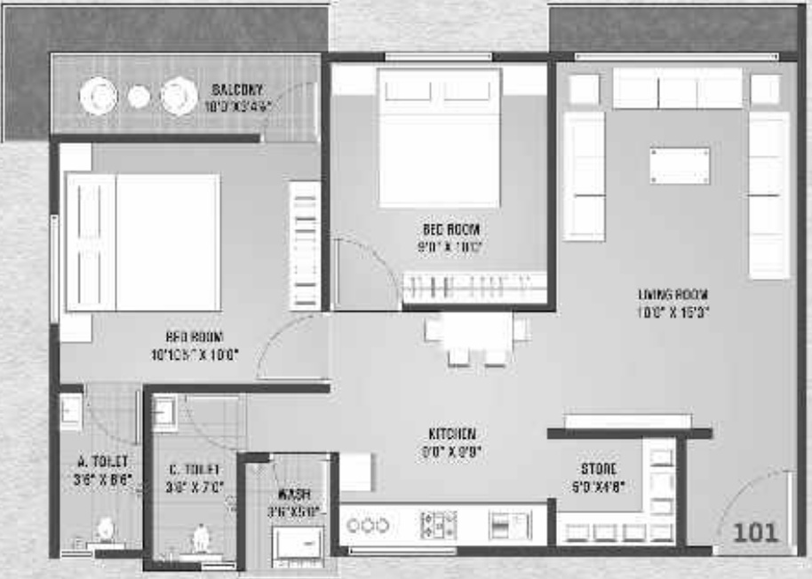 Vicepan Shubham Avenue (2BHK+2T (1,136 sq ft) 1136 sq ft) Vicepan Shubham Avenue (2BHK+2T (1,136 sq ft) 1136 sq ft)