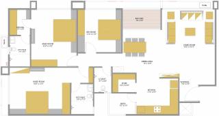 Aakar Bansari Paradise (3BHK+3T (2,169 sq ft) 2169 sq ft)