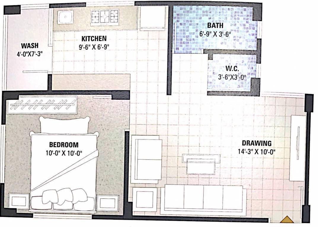 Neev Neelkanth Heights 2 (1BHK+1T (720 sq ft) 720 sq ft)