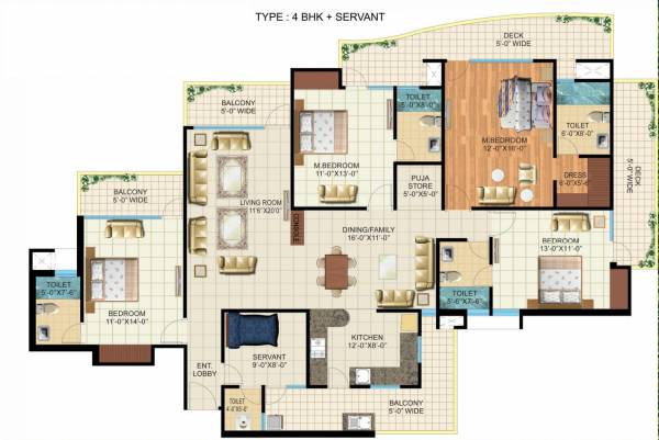  antriksh-golf-view-ii Floor Plan Floor Plan