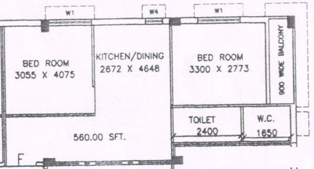 D B Bhagawati Apartment (2BHK+1T (695 sq ft) 695 sq ft)
