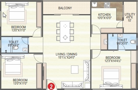  vaisakhi west winds Floor Plan Floor Plan
