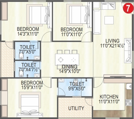  vaisakhi west winds Floor Plan Floor Plan