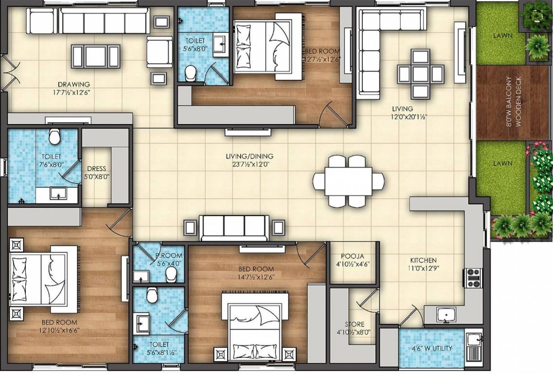 Omsree Signet (3BHK+4T (2,755 sq ft) + Servant Room 2755 sq ft) Omsree Signet (3BHK+4T (2,755 sq ft) + Servant Room 2755 sq ft)