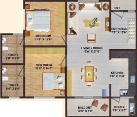 Tapovan Solace (2BHK+2T (1,365 sq ft) 1365 sq ft)