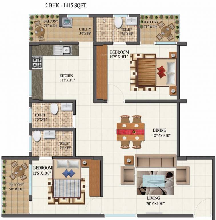  vaishnavi mandara Floor Plan Floor Plan