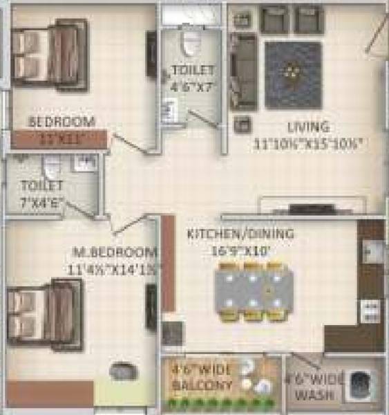 floorPlan of Sunshine S Ecopolis