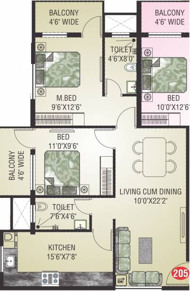  residency Floor Plan Floor Plan