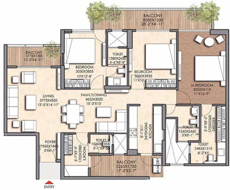 Prateek Canary (3BHK+3T (2,040 sq ft) 2040 sq ft) Prateek Canary (3BHK+3T (2,040 sq ft) 2040 sq ft)
