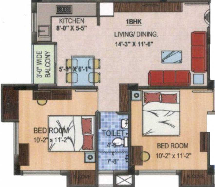 Green Tamanna Apartment (1BHK+1T (648 sq ft) 648 sq ft) Green Tamanna Apartment (1BHK+1T (648 sq ft) 648 sq ft)