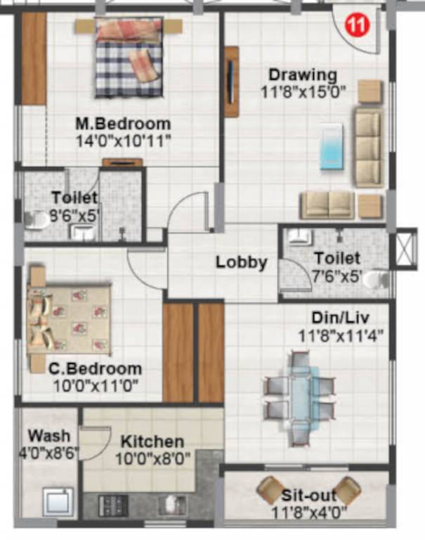 Floor Plan aavaas Floor Plan Floor Plan