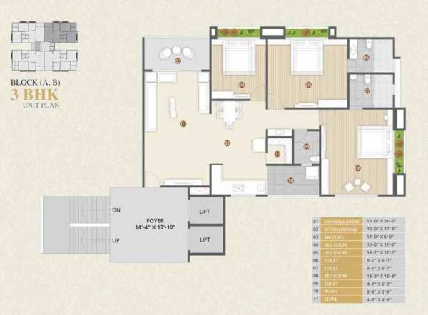  silicon-heights Floor Plan Floor Plan