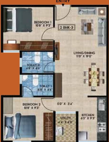 floorPlan of Rain bow Oaks