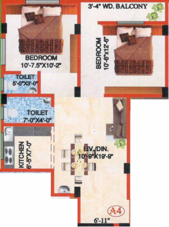 M A H Jai Ganesh Apartment 4