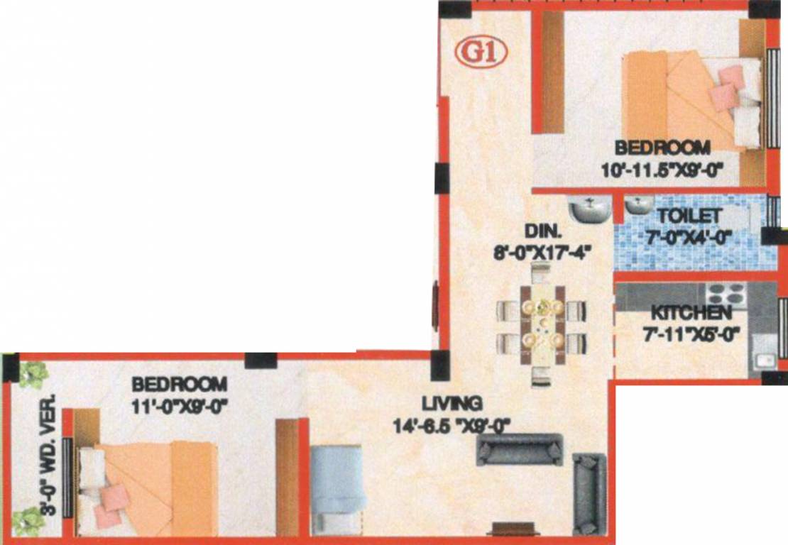 M A H Jai Ganesh Apartment 4