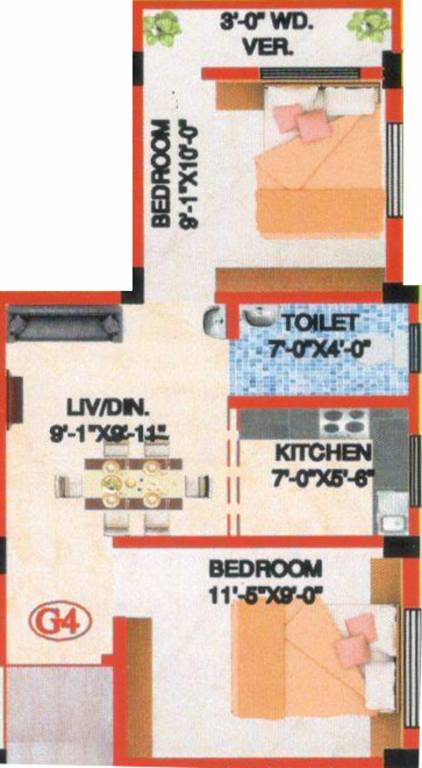 M A H Jai Ganesh Apartment 4