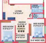 floorPlan of M A H Jai Ganesh Apartment 1
