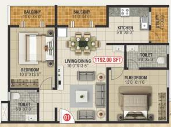  unnathi vaibhavi Floor Plan Floor Plan