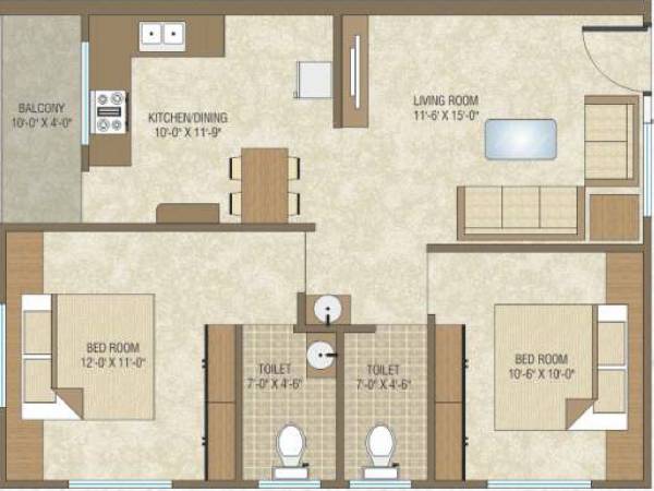 floorPlan of Amar Amardeep Landmark Phase I