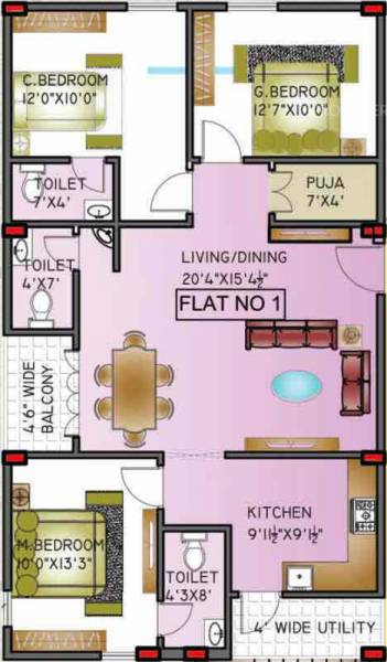 floorPlan of Gruhashilpis Sumanjali