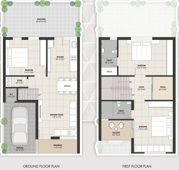 floorPlan of Crystal Bunglows