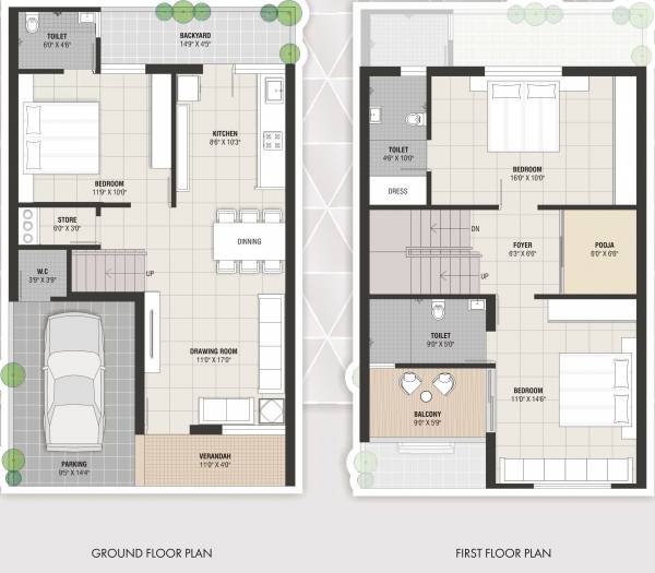 floorPlan of Crystal Bunglows