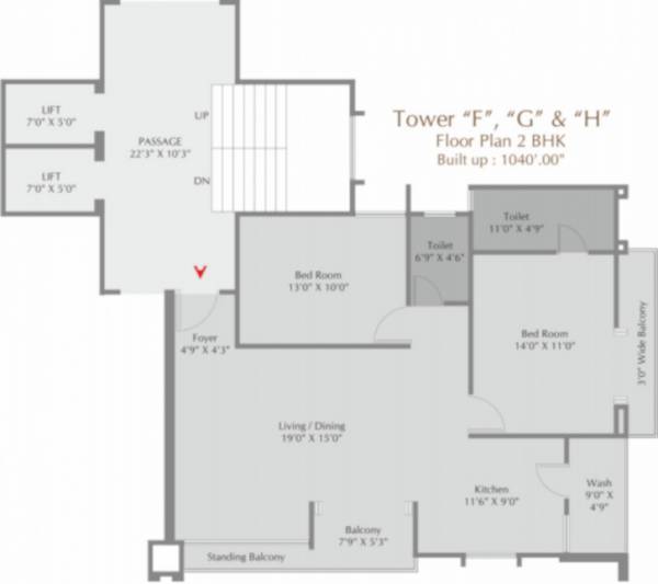 floorPlan of Vision Jumeirah Park