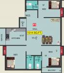 floorPlan of VGK Aaradhana