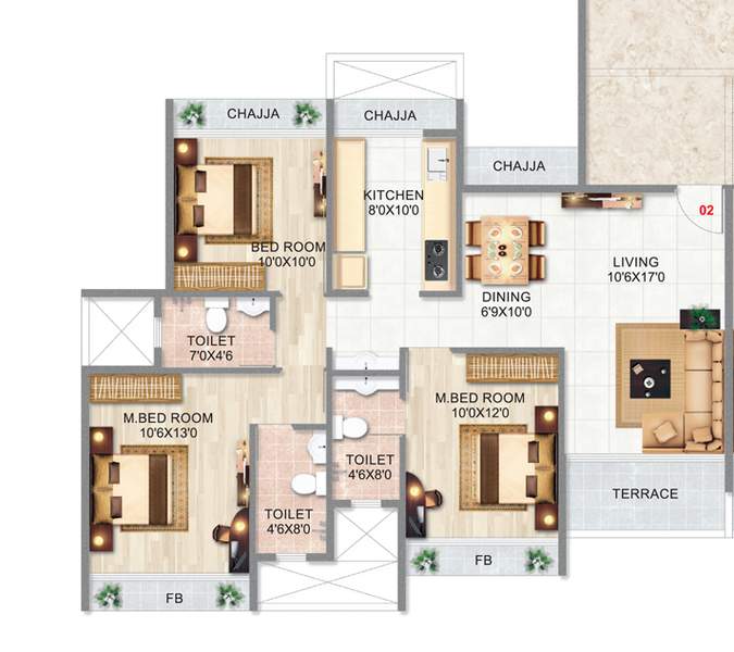 balaji exotica Floor Plan Floor Plan