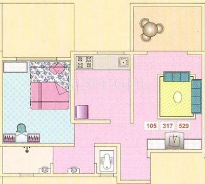 Subhash Vardhaman Nagar (1BHK+1T (662 sq ft) 662 sq ft)