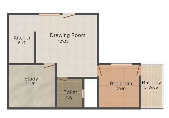 Imperia (1BHK+1T (764.99 sq ft) 764.99 sq ft) Imperia (1BHK+1T (764.99 sq ft) 764.99 sq ft)
