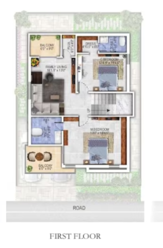  serene county Floor Plan First Floor Plan