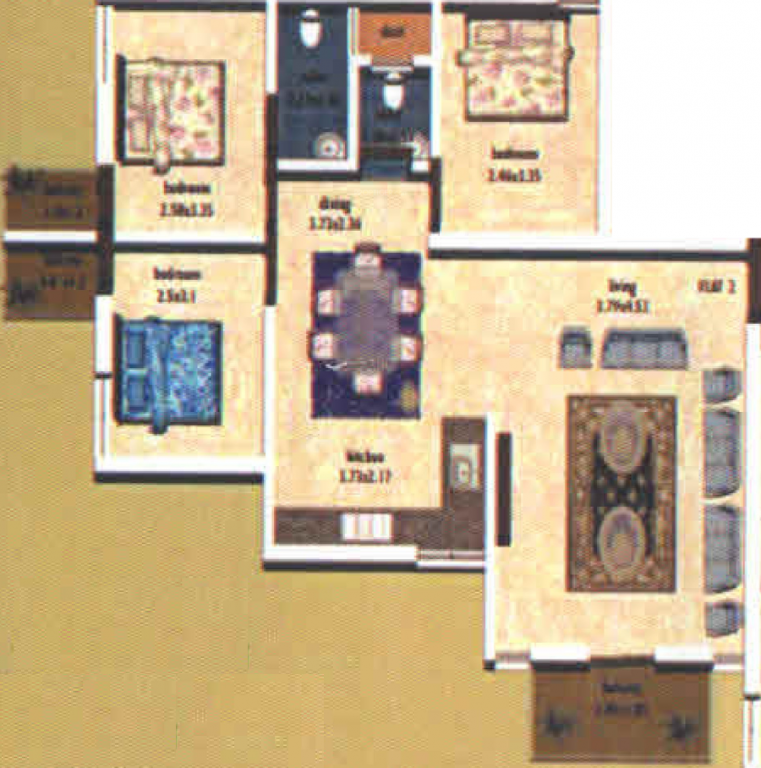 BSA Sai Mantra (3BHK+2T (917.09 sq ft) 917.09 sq ft) BSA Sai Mantra (3BHK+2T (917.09 sq ft) 917.09 sq ft)