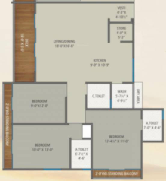 floorPlan of Universal Bilvam Regency