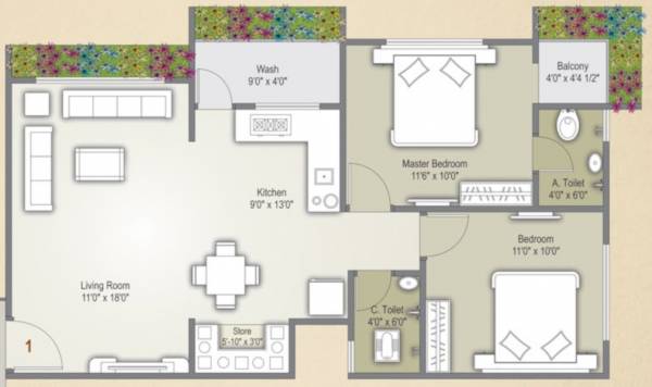 floorPlan of Shiv Paradise
