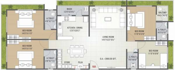 floorPlan of Status Heights