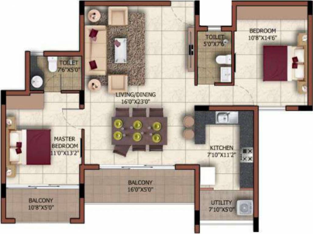 Sashwath The Magnolia (2BHK+2T (1,114 sq ft) 1114 sq ft) Sashwath The Magnolia (2BHK+2T (1,114 sq ft) 1114 sq ft)