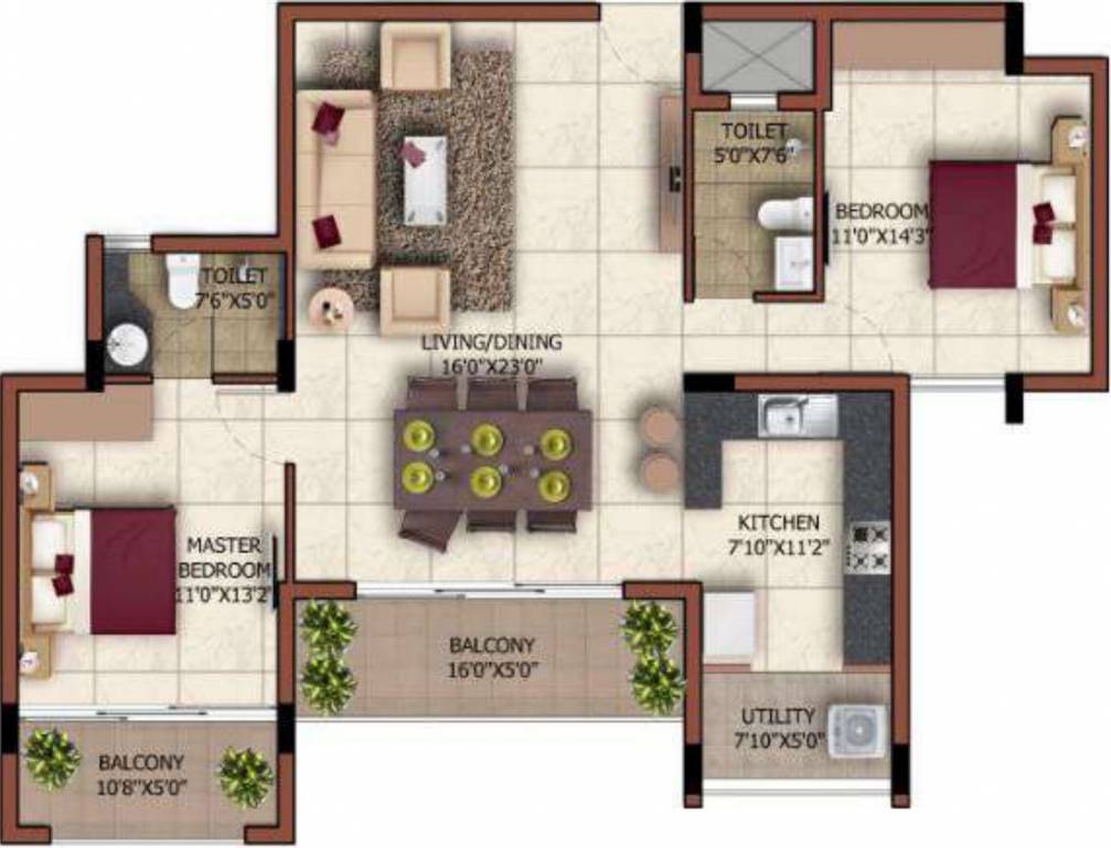 Sashwath The Magnolia (2BHK+2T (1,113 sq ft) 1113 sq ft) Sashwath The Magnolia (2BHK+2T (1,113 sq ft) 1113 sq ft)