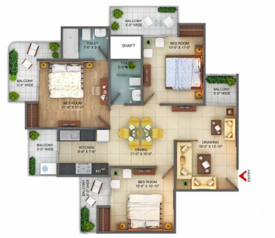 Fusion Homes (3BHK+3T (1,429.99 sq ft) 1429.99 sq ft) Fusion Homes (3BHK+3T (1,429.99 sq ft) 1429.99 sq ft)