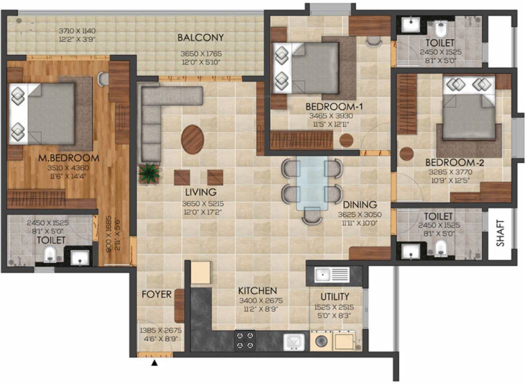 Brigade Halcyon At Brigade Cornerstone Utopia (3BHK+3T (1,141.09 sq ft) 1141.09 sq ft) Brigade Halcyon At Brigade Cornerstone Utopia (3BHK+3T (1,141.09 sq ft) 1141.09 sq ft)