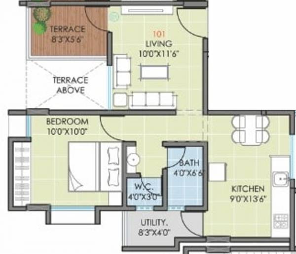 floorPlan of Rejoice Salgar Silver Residency