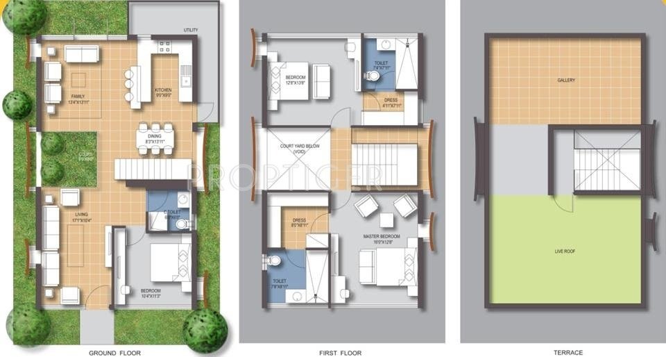 Samskruti Maurya (3BHK+3T (2,756 sq ft)   Study Room 2756 sq ft)