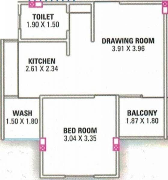 floorPlan of Vinay Rajnikant Shroff Vrundavan Heights
